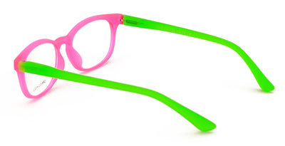 Neon Spherical Frame Readers Reading Glasses Matte Translucent Anti-Blue Blocker