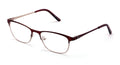 Women Stainless Steel Metal  Non-prescription Eye Glasses Frame Clear Lens Half - Vision World