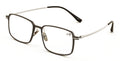 Men Aluminum Optical Frame Wide Fitment Reading Glasses Titanium Temple 144 Ti02