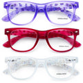 Cat Print Classic Comfortable Reading Glasses Large - Kitten Clear Lens Reader