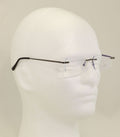 3 Pairs Slim Rimless lightweight metal anti blue blocking UV reading glasses