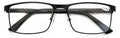 Men Premium Optical Frame Wide Large Head Reading Glasses Rectangular Metal 144M