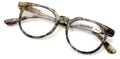 Classic Round Reading Glasses P3 Keyhole - Marble Fashion Readers - Unisex Clear