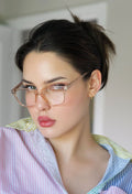 2 Pairs Women Large Translucent Optical Frame Reading Glasses Reader ZT104