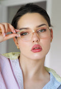 2 Pairs Women Large Translucent Optical Frame Reading Glasses Reader ZT104