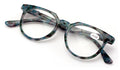 Classic Round Reading Glasses P3 Keyhole - Marble Fashion Readers - Unisex Clear