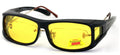 Night Driving Polarized FITOVER Sunglasses Med Large XL - Yellow Lens Anti Glare