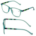 2 Pairs of Translucent Plaid Stripe Readers - Clear Sexy Reading Glasses