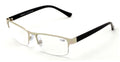 Metal Rectangle Progressive Clear Lens No Line Reading Glasses Tri-Focal Reader