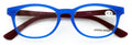 Neon Spherical Frame Readers Reading Glasses Matte Translucent Anti-Blue Blocker