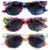 3 Pairs Women Floral Mosaic Print Comfortable Classic Reading SunGlasses Tinted