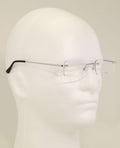 3 Pairs Slim Rimless lightweight metal anti blue blocking UV reading glasses