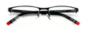 Men Half Rimless Rectangle Reading Glasses - Lightweight TR90 Optical Readers