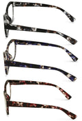 3 Pairs Women's Bold Readers - Translucent Marble Print Reading Glasses