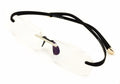 Rimless Lightweight Rectangle Memory Flex Frame Clear Lens eye glasses Optical