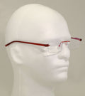 3 Pairs Lightweight Rimless Reading Glasses Metal with Flexi Temple Anti Blue UV