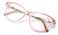 Women Vintage Fashion Oval Reader - Metal Gold Temple Reading Glasses