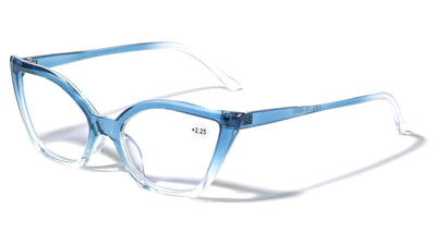 Women Cateye Anti Blue Light UV Blocker Reading Glasses - Clear Lens Reader