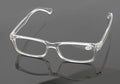 2 Pairs Clear Frame Rectangular Reading Glasses - No Logo Simple Readers