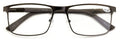 Men Premium Optical Frame Wide Large Head Reading Glasses Rectangular Metal 144M