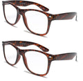 2 Pairs Classic comfortable reading glasses - unisex readers by Vision World