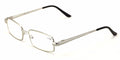 Men Metal Rectangle Computer Reading Glasses - Reduce fatigue, strain, & dry eye