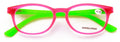 Neon Spherical Frame Readers Reading Glasses Matte Translucent Anti-Blue Blocker