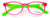 Neon Spherical Frame Readers Reading Glasses Matte Translucent Anti-Blue Blocker