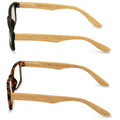 2 Pairs of Bamboo Printed Temple Arm Reading Glasses Spring hinge men women Wood