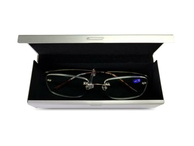 Lightweight Slim Rimless Wire Reader - Flexible Reading Glasses Anti-reflective