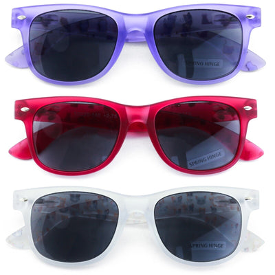 3 Pairs Matte Cat Translucent Fun Kitty Print  Reading SunGlasses Tinted reader