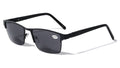 BIFOCAL Men Sunglasses Reading Glasses - Metal Extra Large Reader - 152mm Wide