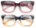 2 Pairs Bold Oversized Women Clear Lens Reading Glasses Large Reader