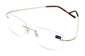 Lightweight Slim Rimless Wire Reader - Flexible Reading Glasses Anti-reflective