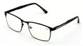 Men Premium Rectangular Stainless Steel Reading Glasses /w Anti-Blue Lens Reader