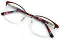 Women's Round Half Rim Optical Frame Reading Glasses - Clear Lens Metal Eyeglass