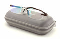 Thin Rimless Reading Glasses with Memory Flex Temple AR Anti-Reflective Coating