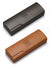 Men Reading Eyeglasses Case - Metal Wrapped in Wood Grain Finish -Cleaning cloth