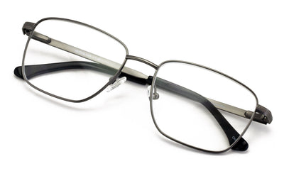 Men Full Titanium Large Wide Reading Glasses - Clear Lens Optical Frame Reader