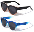 2 Pairs Women Round Polarized Fit Over Fitover Sunglasses Anti-Glare UV