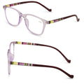 2 Pairs of Translucent Plaid Stripe Readers - Clear Sexy Reading Glasses