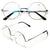 2 Pairs Of Round Unisex Spring Hinge Reading Glasses Potter Size Reader - Medium