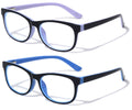 2 Pairs Kids Blue Light Blocking Glasses, Anti Eyestrain UV Protection Computer