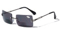 Men Metal Rimless Outdoor BIFOCAL Reading Sunglasses Rectangular Fashion Tinted