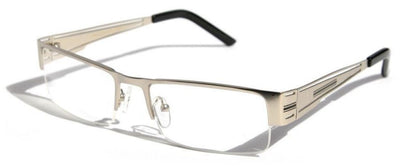 Men Rectangular Half Rimless Metal Reader Reading Glasses Sophisticate look 1230