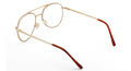 Clear Lens Bifocal Classic Metal Reading Glasses - Spring Hinge Tear Drop Reader