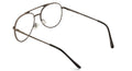 Clear Lens Bifocal Classic Metal Reading Glasses - Spring Hinge Tear Drop Reader