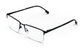 Men Premium Optical Frame Large Head Reading Glasses Half Rim Metal 145MM DRM03