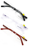 3 Pairs Lightweight Men Women Rimless Comfortable Reading Glasses - Spring Hinge