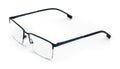 Men Premium Optical Frame Large Head Reading Glasses Half Rim Metal 145MM DRM03